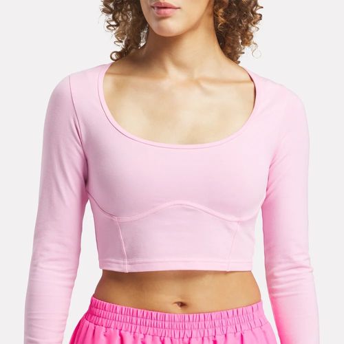 Polera Classics | Reebok X Barbie Crop Top | Mujer