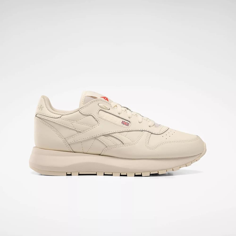 Crema Calzado Reebok Zapatillas Classics Classic Leather Sp Mujer