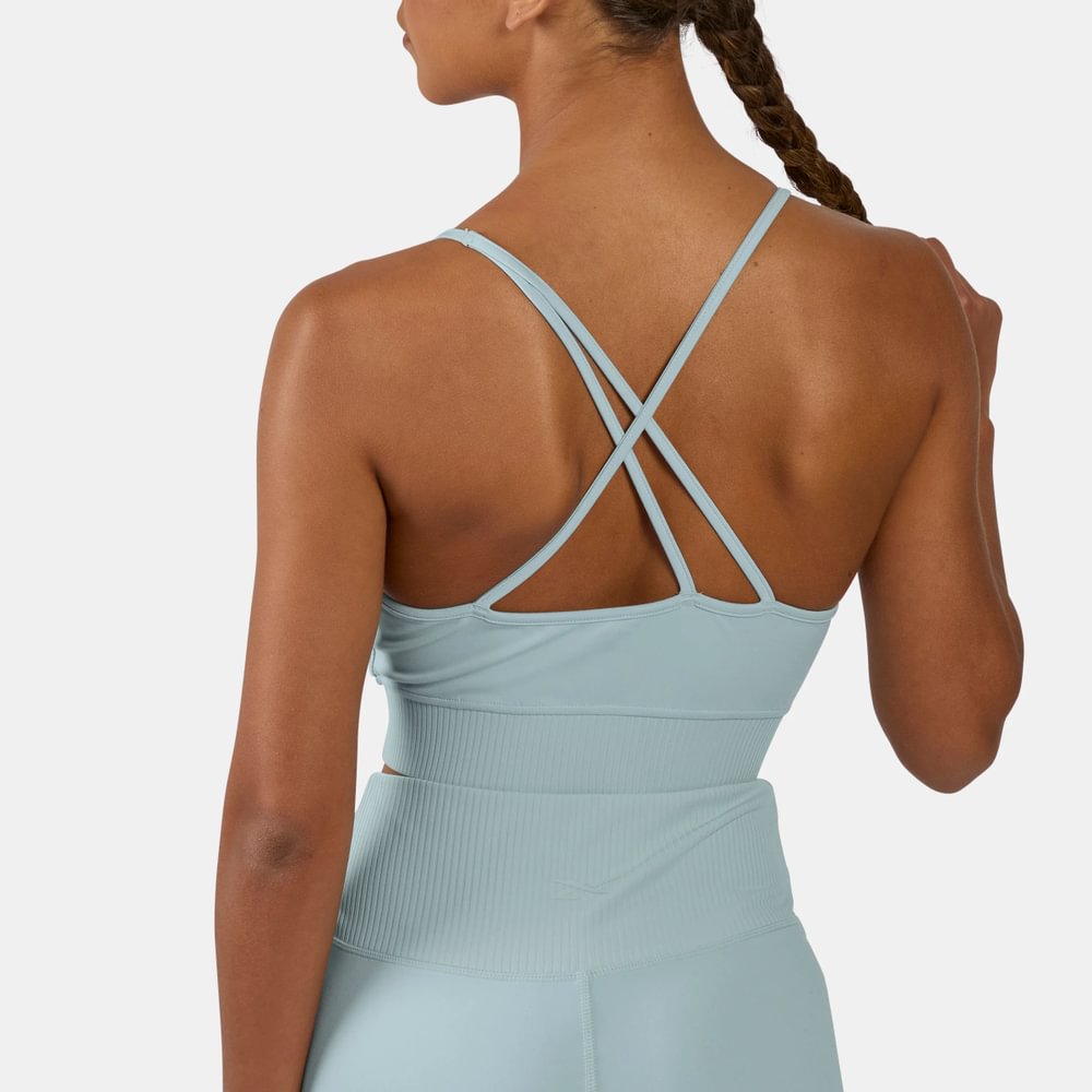 Peto deportivo Training | Lux Peached Strappy Bra | Mujer - Imagen 2