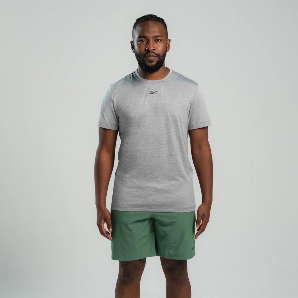 Polera manga corta Training | Id Train Melange Tech Tee | Hombre - Imagen 1