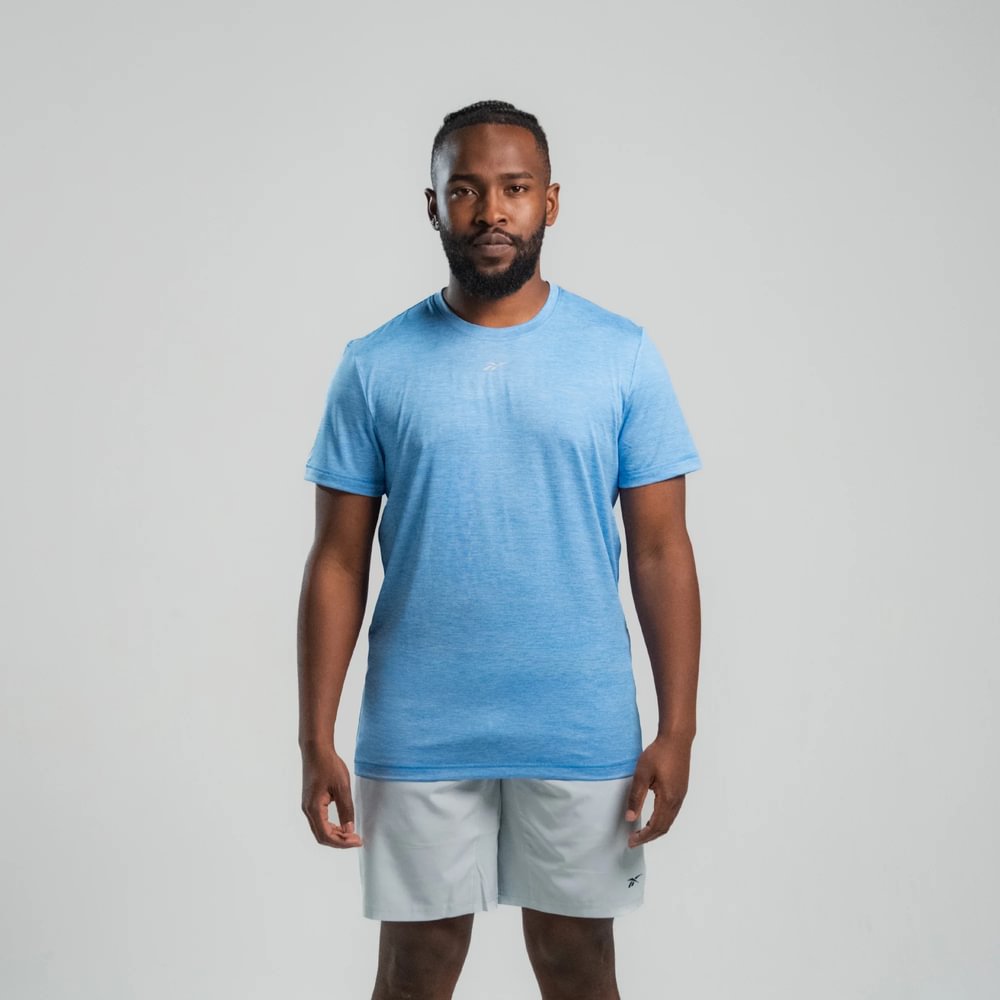 Polera manga corta Training | Id Train Melange Tech Tee | Hombre - Imagen 1